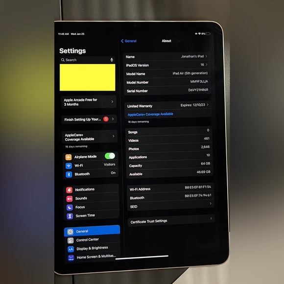 SOLD iPad Air 5th Gen 64GB. - Picture 3 of 4